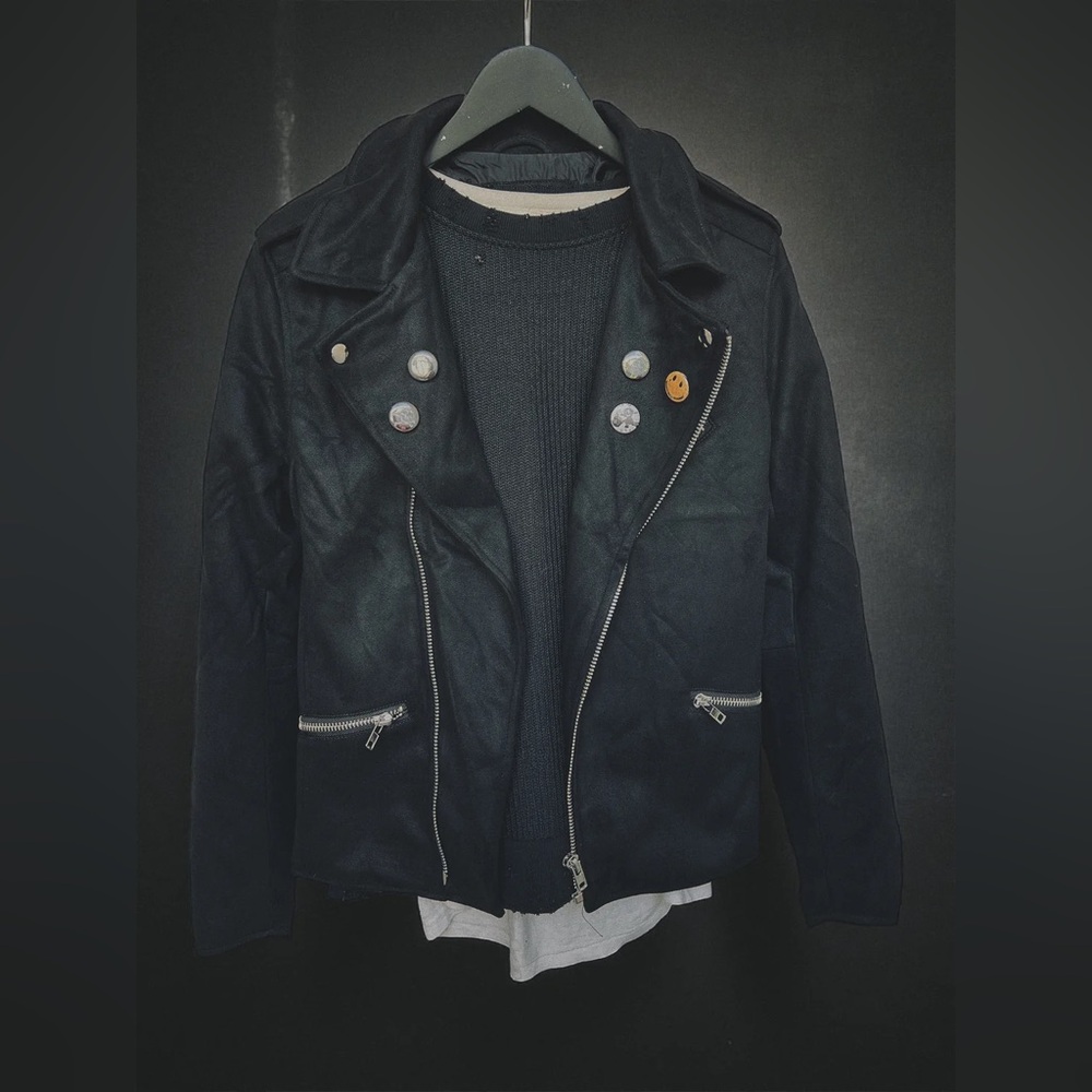 SunCity Rags Moto Jacket - Vegan Suede - XL New with Tags